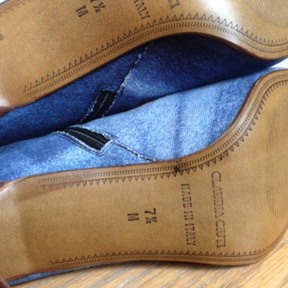 CLAUDIA CIUTI BOOTS , Size: 7.5 M Color Blue Made in ITALY - Picture 7 of 8